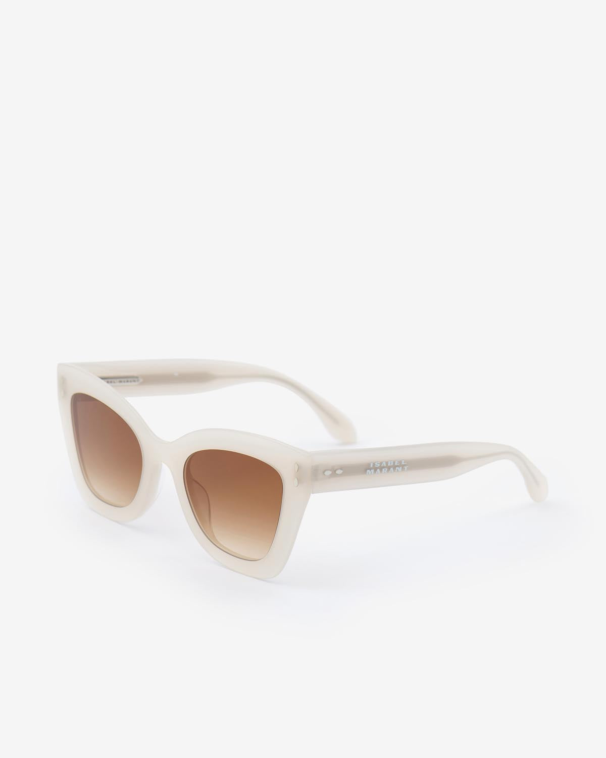Lunettes de soleil louny Woman Ivoire-marron 1