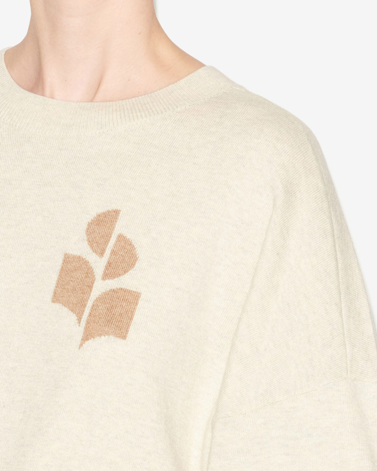 마리상(marisans) 스웨터 Woman Light gray-camel 4