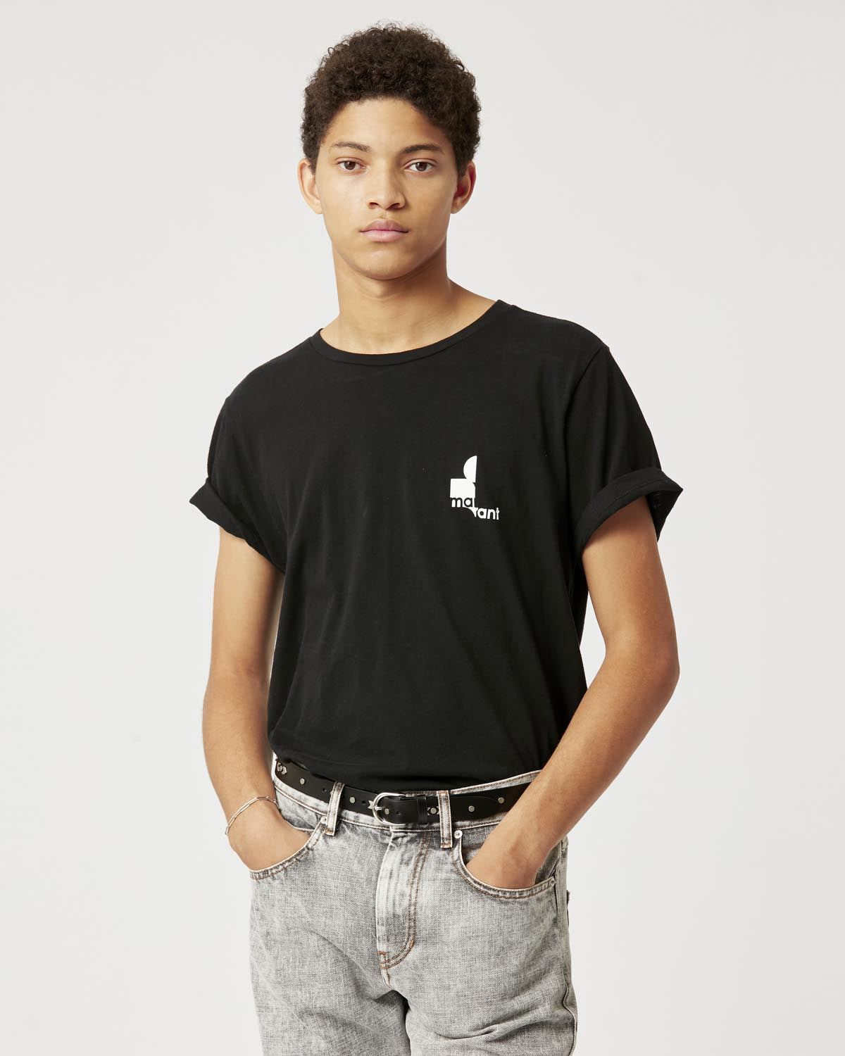 Zafferh ロゴ コットン tシャツ Man 黒 4