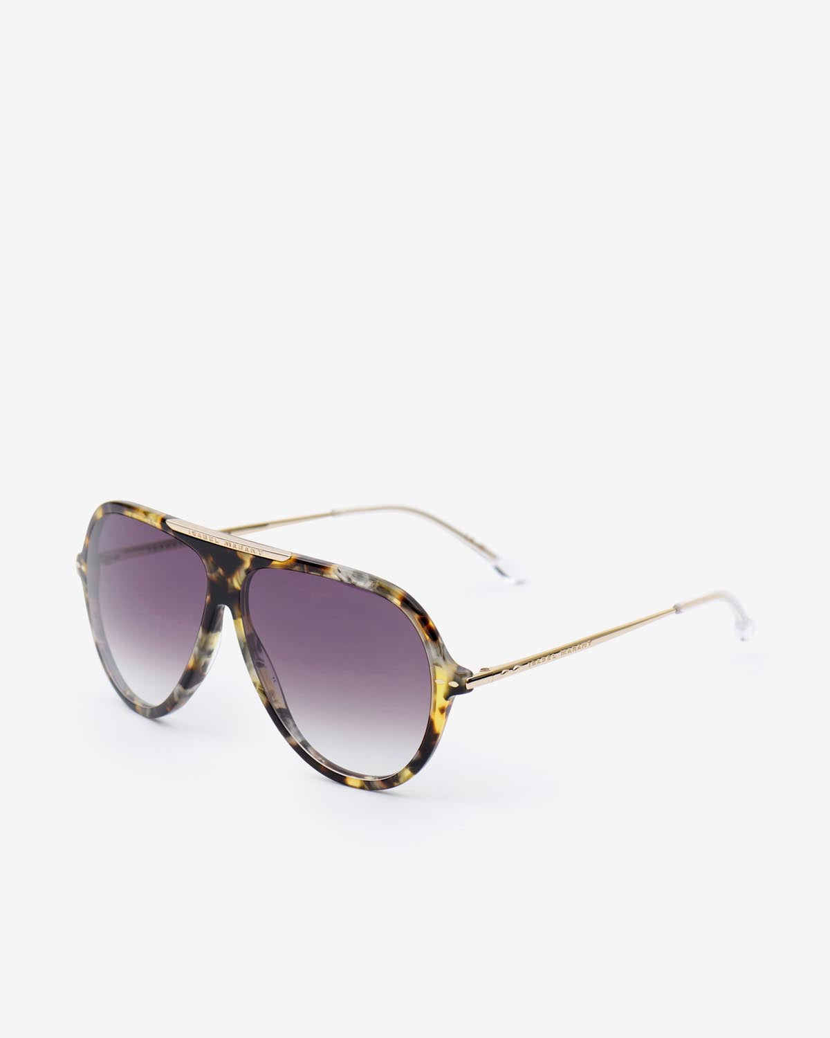 Lunettes de soleil hera Woman Havane doré-vert 1