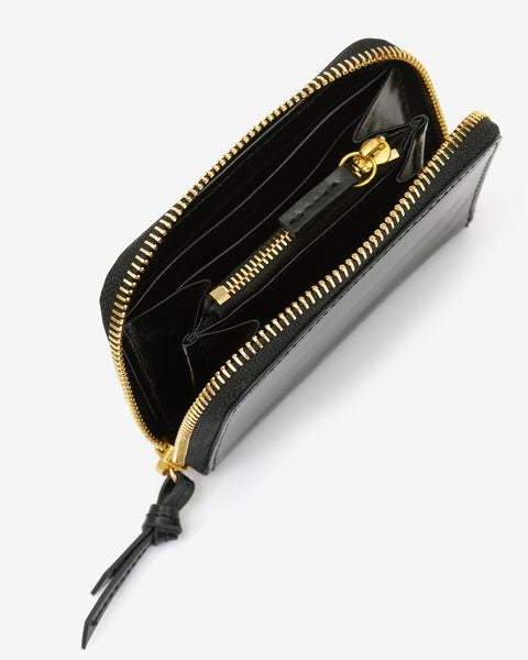 Yuki small wallet Woman Black and gold 2