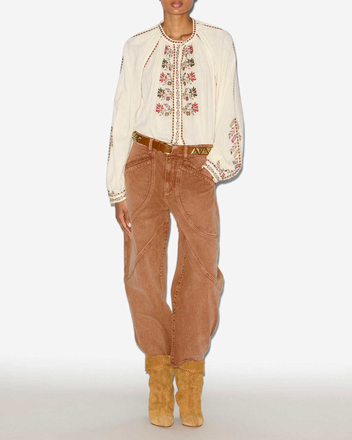 Pantalon catarina Woman Ocre 4