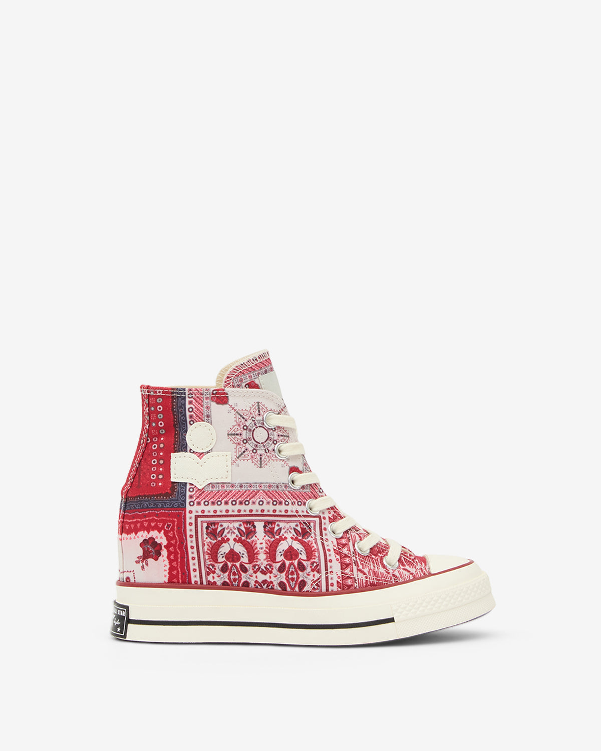 척 웨지 rd 스니커즈 Woman Vanilla/ice/red/black 3