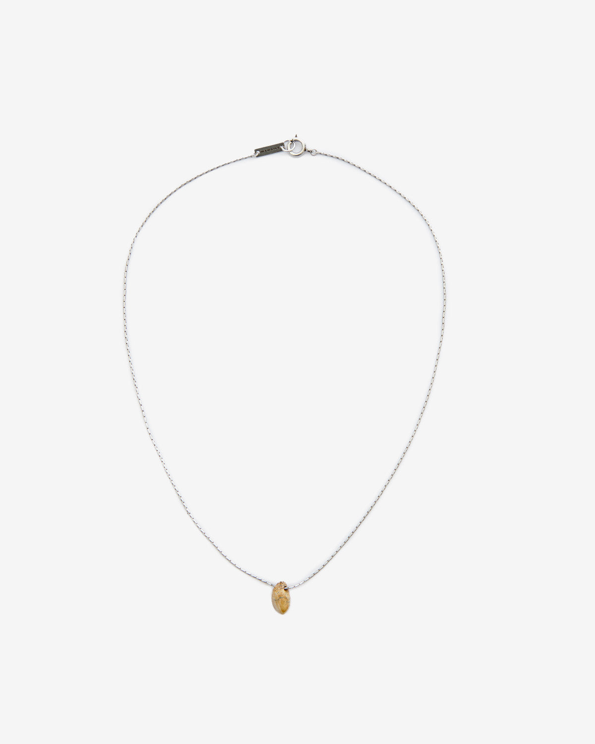 Collier rock man Man Naturel et argenté 1